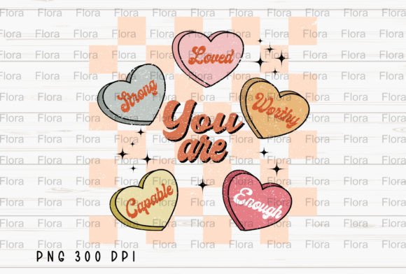 Download Valentine Conversation Hearts Retro PNG - Heart Collection