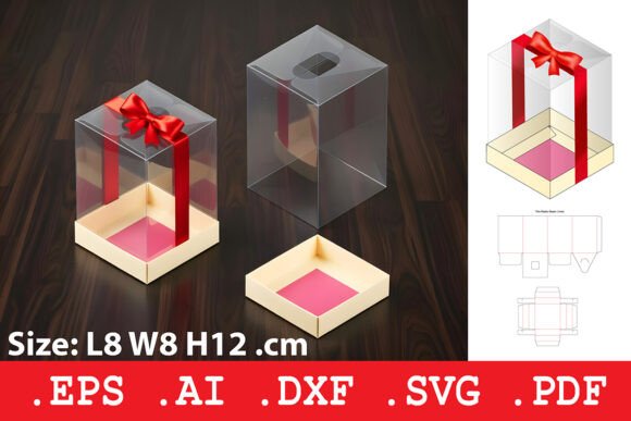 Download Clear Plastic Window Gift Box Template - Plastic Collection