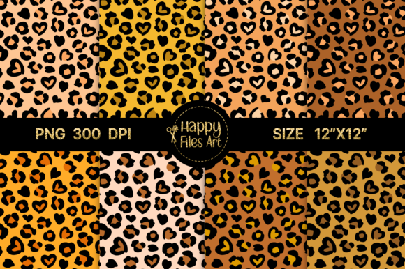 Download Orange Leopard Heart - Heart Collection