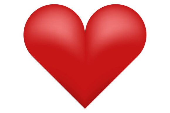 Download Red Heart. Shiny Love Symbol. Romance Si - Heart Collection