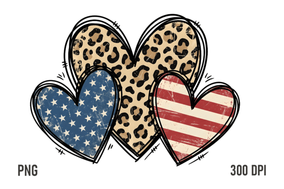Download Leopard USA Heart PNG - Heart Collection