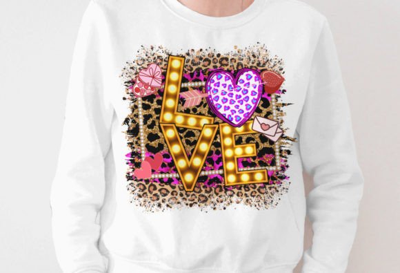 Download Cute Love Heart Leopard Png, Print - Heart Collection